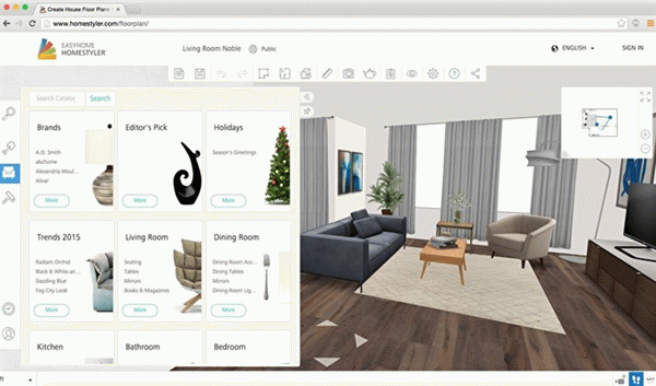 Homestyler - Бесплатные программы для дизайна интерьера