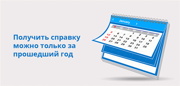 Получить справку можно только за прошедший год