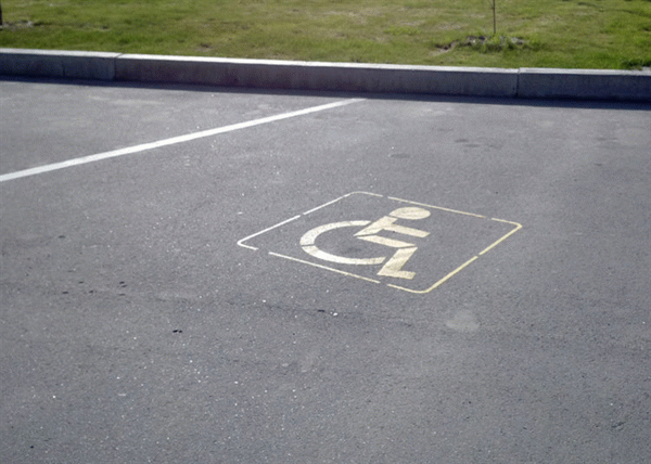 Метка парковки для инвалидов