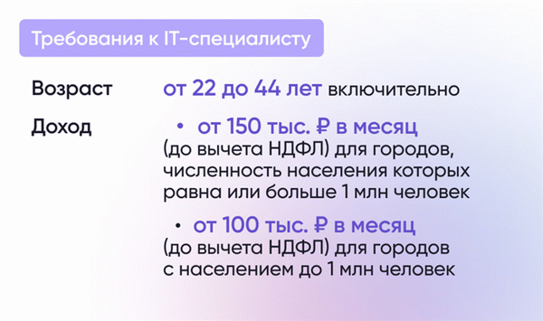 требования к IT-специалистам 