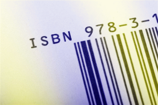 ISBN code on a book