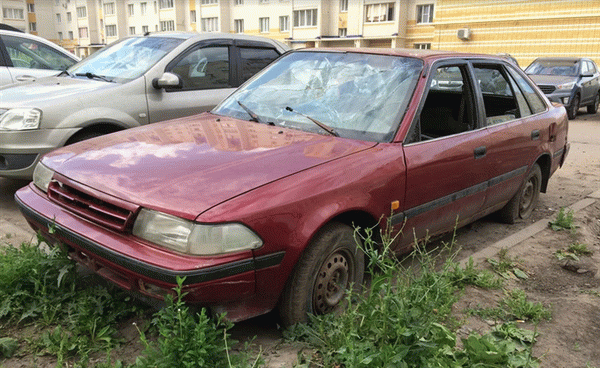 Очередной забытый автомобиль без номера